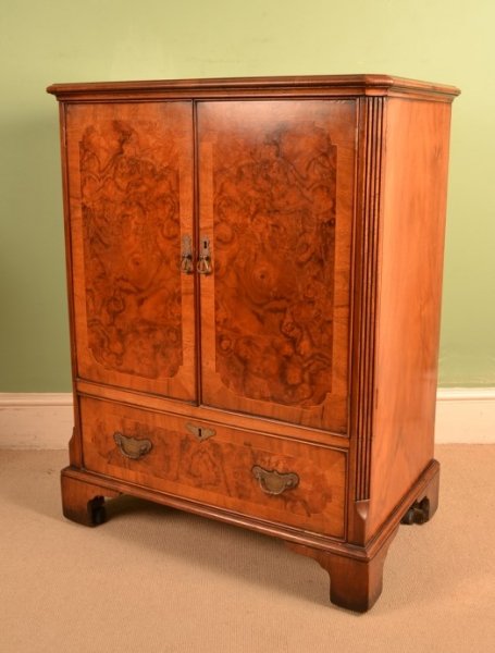 Vintage Burr Walnut Tv Ref No 05547 Regent Antiques