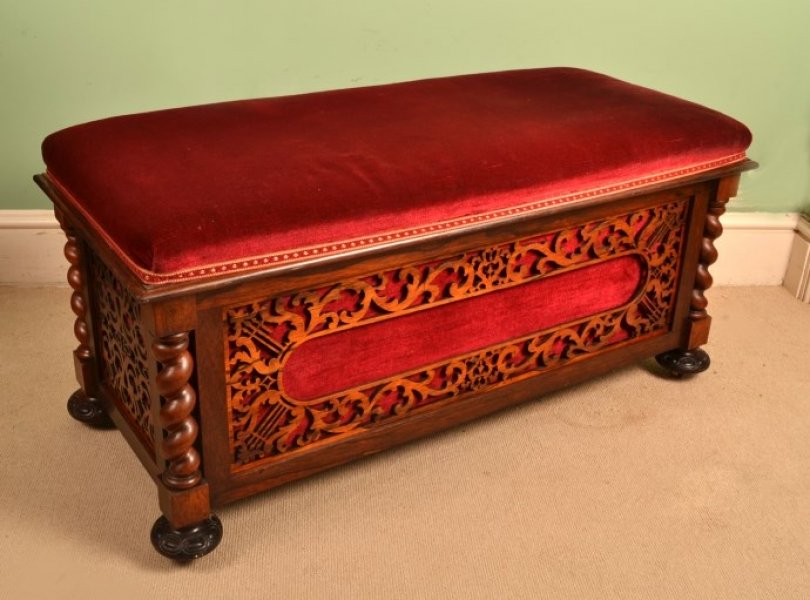 Victorian ottoman bench deals