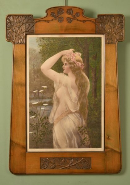 Antique Print Goddess with Flowers by Louis Wolff 1902 | Ref. no. 05557 | Regent Antiques