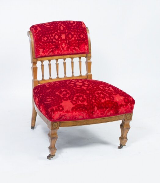 Antique Victorian Satinwood Nursing Chair c.1880 | Ref. no. 05580 | Regent Antiques