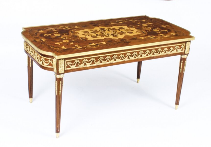 Vintage  French Walnut & Marquetry Coffee Table 20th C | Ref. no. 05674 | Regent Antiques