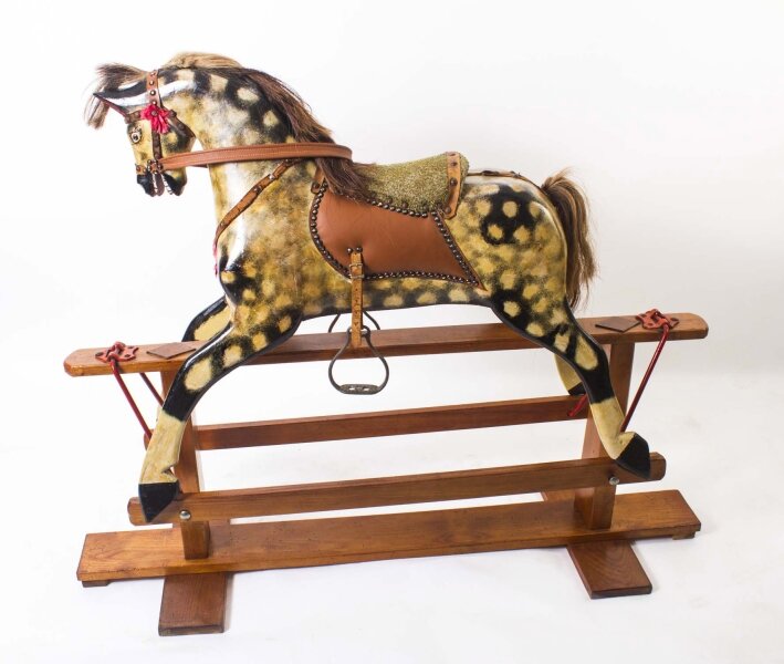 Vintage Dapple Grey Rocking Horse Early 20th Century | Ref. no. 05833 | Regent Antiques