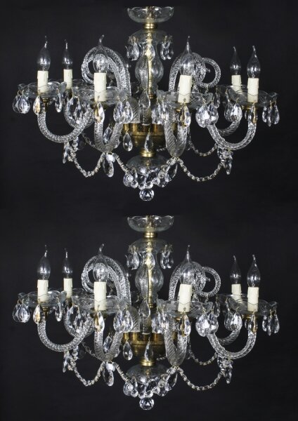 Vintage Pair of  Venetian 8 Light Chandeliers 20th C | Ref. no. 05870 | Regent Antiques