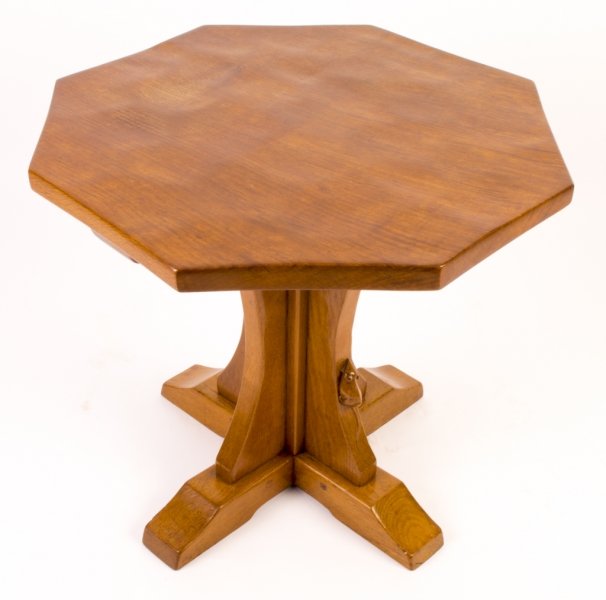 Vintage Robert Mouseman Thompson Oak Occasional Table | Ref. no. 06004 | Regent Antiques