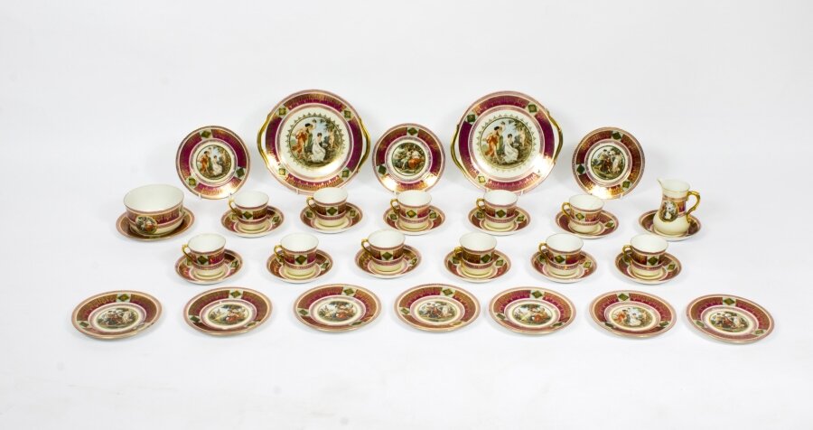 Antique Rudolf Kämpf  38 piece Porcelain Tea Set  1918 | Ref. no. 06038 | Regent Antiques