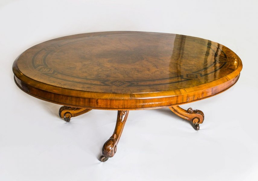 Antique Victorian Burr Walnut Coffee Table c.1880 | Ref. no. 06053 | Regent Antiques