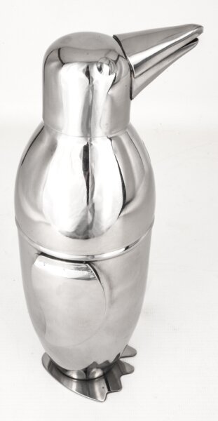 Large Art Deco Style Penguin Cocktail Martini Shaker | Ref. no. 06095 | Regent Antiques