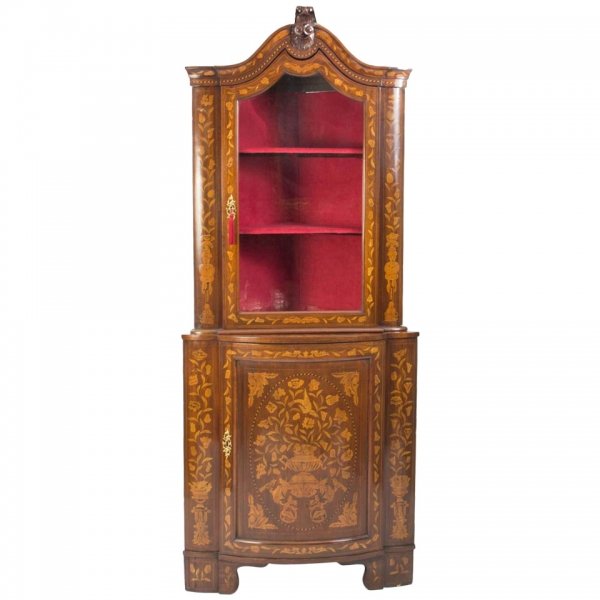 Antique Dutch Mahogany Marquetry Corner Cabinet c.1780 | Ref. no. 06236 | Regent Antiques