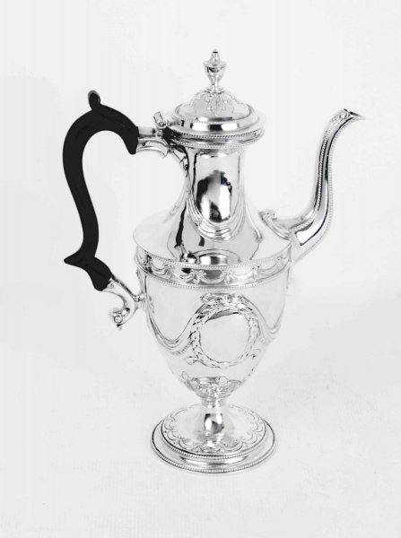 Antique George III Silver Adam Coffee Pot 1785 | Ref. no. 06289 | Regent Antiques