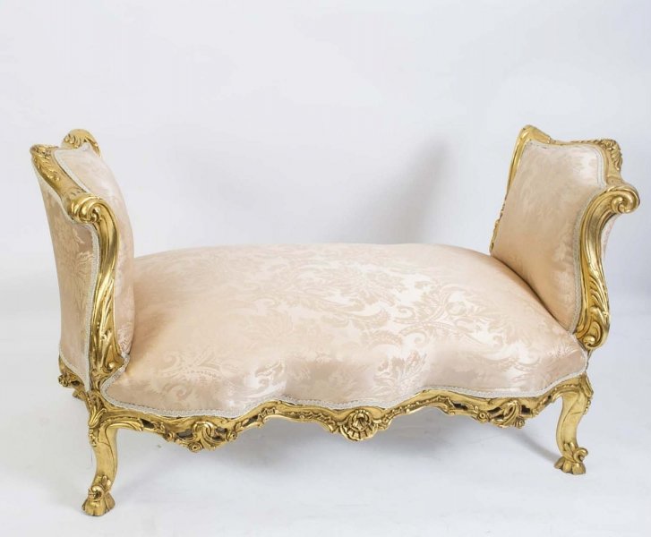 Splendid Louis XV Style French Giltwood Duet Stool | Ref. no. 06362 | Regent Antiques