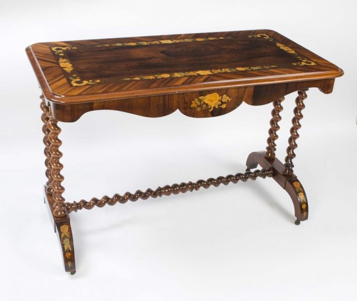Antique Victorian Inlaid Marquetry Sofa Table c.1860 | Ref. no. 06376 | Regent Antiques