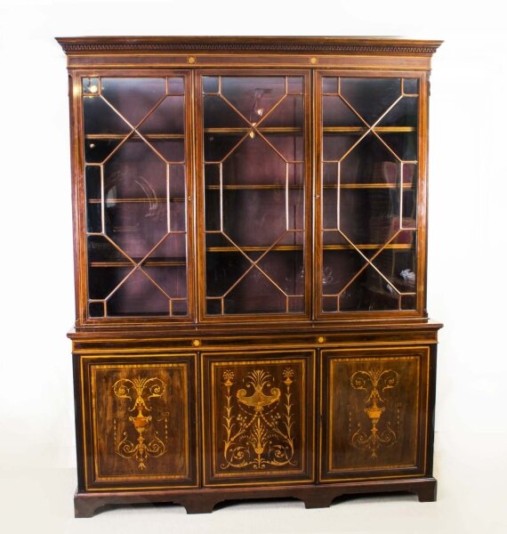 Antique Edwardian Mahogany Bookcase by Shoolbred c.1900 | Ref. no. 06384 | Regent Antiques