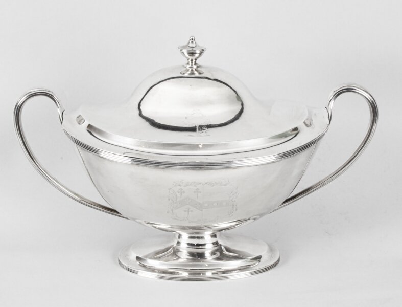 Antique Silver George III Tureen William Bennett 1808 Birchall and Hayne 19th C | Ref. no. 06397a | Regent Antiques