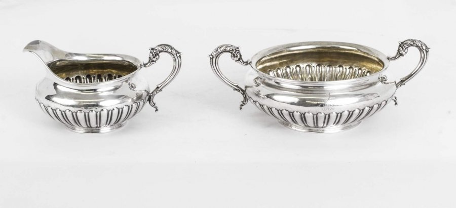 Antique George III Silver Cream Jug & Sugar Bowl 1827 | Ref. no. 06398 | Regent Antiques