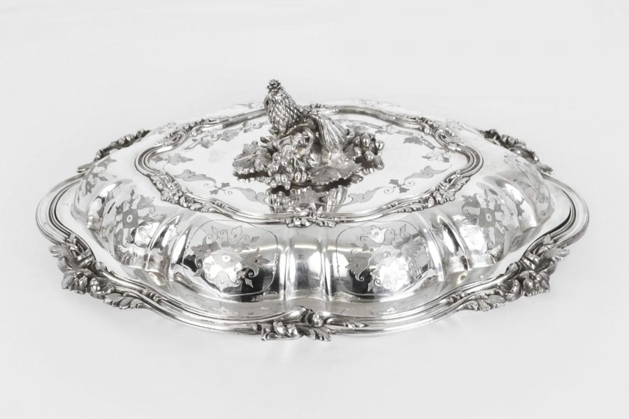 Antique Victorian Silver Plated Entree Dish c.1840 | Ref. no. 06402 | Regent Antiques