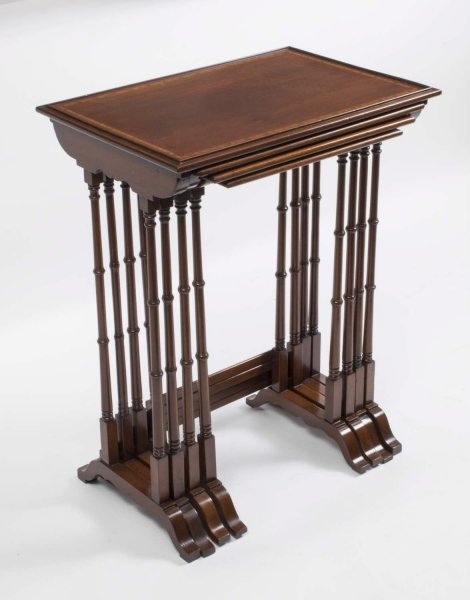 Antique Victorian Mahogany Nest of 4 Tables c.1880 | Ref. no. 06410 | Regent Antiques