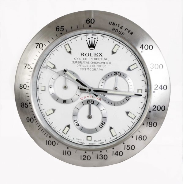 rolex style wall clock