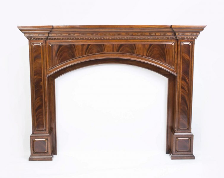 Superb Flame Mahogany Fire Surround Fireplace | Ref. no. 06495 | Regent Antiques