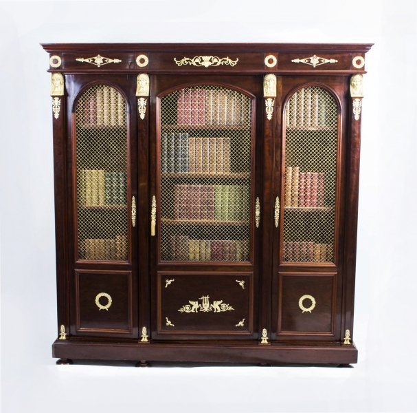 Antique French Empire Mahogany Bookcase Cabinet c.1840 | Ref. no. 06498 | Regent Antiques