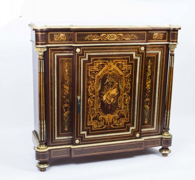 Antique French Napoleon III Marquetry Cabinet c.1860 | Ref. no. 06559 | Regent Antiques