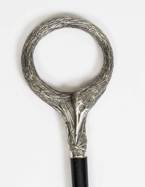 Antique Cane Silver Bird Handle Brigg 1891 | Ref. no. 06595 | Regent Antiques