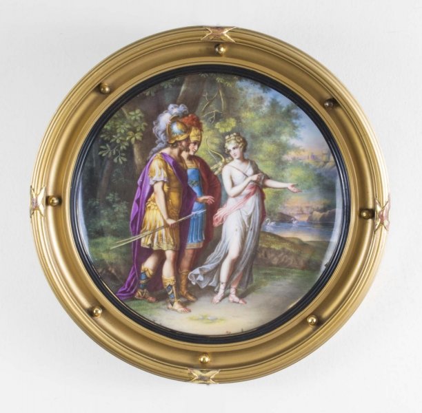Antique Vienna Plaque in Gilded Frame After A. Kaufmann c.1880 | Ref. no. 06618 | Regent Antiques