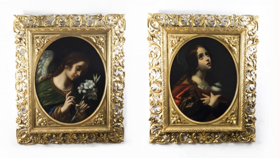 Antique Pair Oil on Canvas After Carlo Dolci c.1860 | Ref. no. 06646 | Regent Antiques