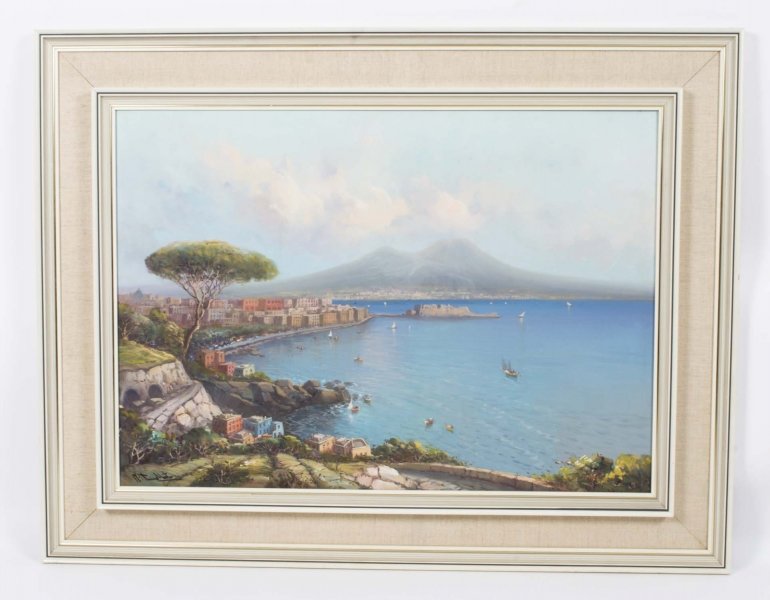 Vintage Oil Painting of the Bay of Naples | Ref. no. 06875 | Regent Antiques