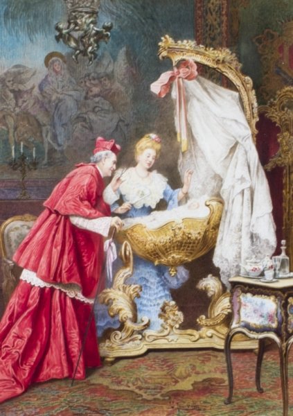 Antique Watercolour Umberto Cacciarelli 