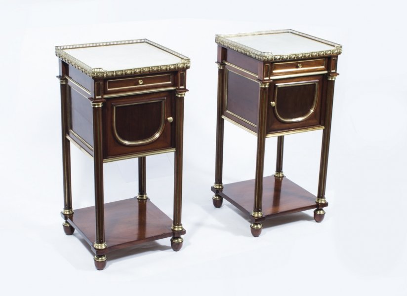 Antique pair of French Empire Bedside Cabinets c.1840 | Ref. no. 06964 | Regent Antiques