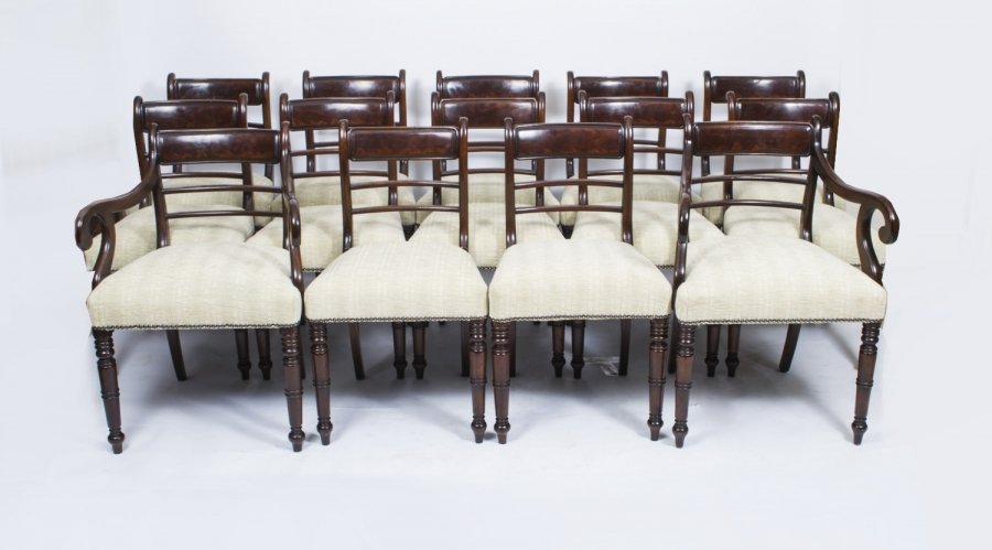 Antique Set of 14 George III Mahogany Dining Chairs C1800 | Ref. no. 06980 | Regent Antiques