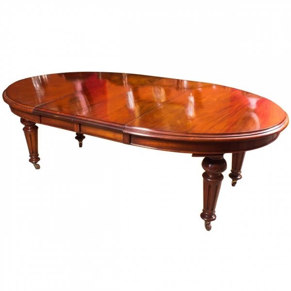 Antique 8ft Victorian Oval Extending Dining Table c.1860 | Ref. no. 06991a | Regent Antiques