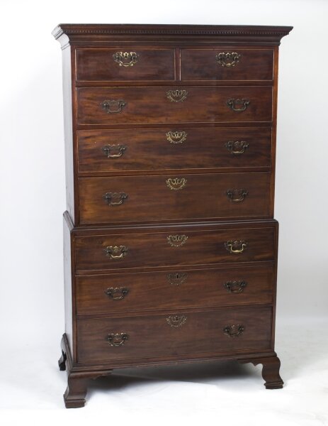 Antique George II Mahogany Chest on Chest | Ref. no. 07018 | Regent Antiques
