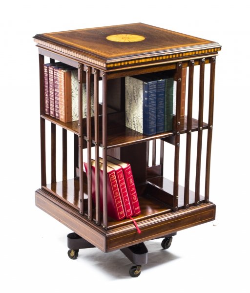 Antique Edwardian Revolving Bookcase c.1900 | Ref. no. 07023 | Regent Antiques