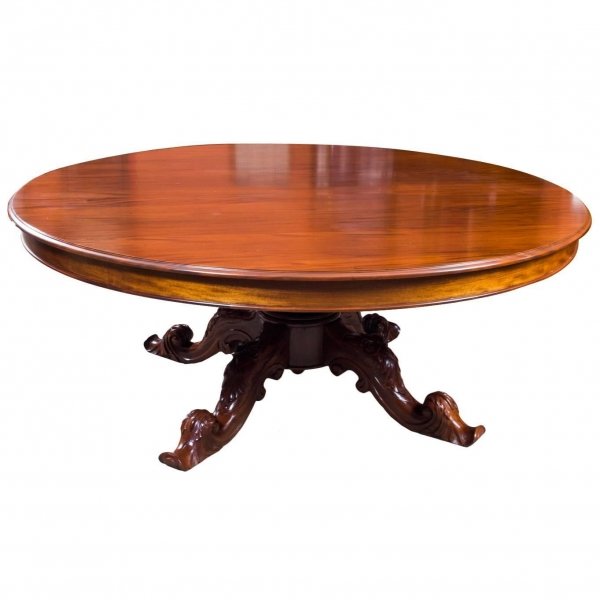 Vintage 2 metre diam Victorian Style mahogany dining table | Ref. no. 07032 | Regent Antiques