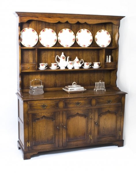 Vintage Welsh Oak Dresser Cabinet Sideboard 20th C | Ref. no. 07100 | Regent Antiques