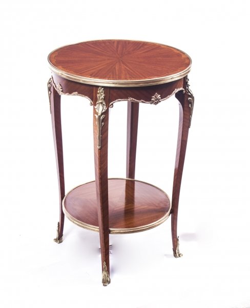 Antique French Flame Mahogany Occasional Side Table c.1880 | Ref. no. 07108 | Regent Antiques