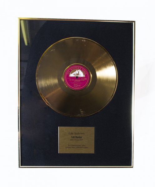 Framed Gold Records Lili Marlen First Released in 1939 | Ref. no. 07133b | Regent Antiques