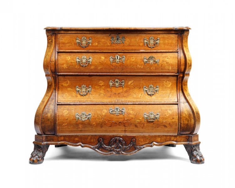 Antique  Dutch Marquetry Serpentine Chest of Drawers | Ref. no. 07270 | Regent Antiques