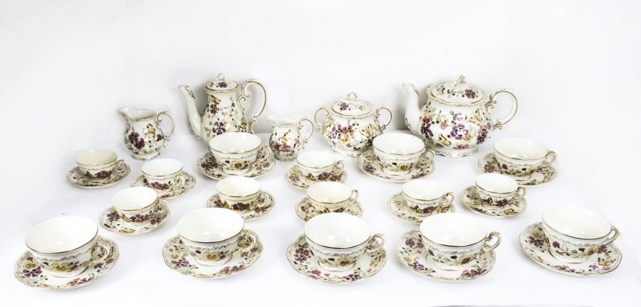 Antique  Zsolnay Porcelain TeaCoffee Service  x 8 c.1930 | Ref. no. 07297a | Regent Antiques