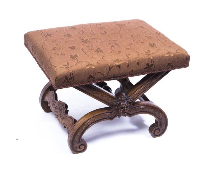 Antique French Stool by Maison Krieger of Paris c.1880 | Ref. no. 07305 | Regent Antiques