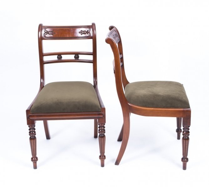 Grand Pair  Regency Style Tulip back  Side chairs 20th Century | Ref. no. 07317d | Regent Antiques