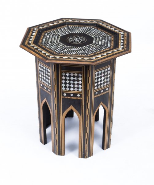 Antique Persian Inlaid Octagonal Occasional Table c.1900 | Ref. no. 07345 | Regent Antiques