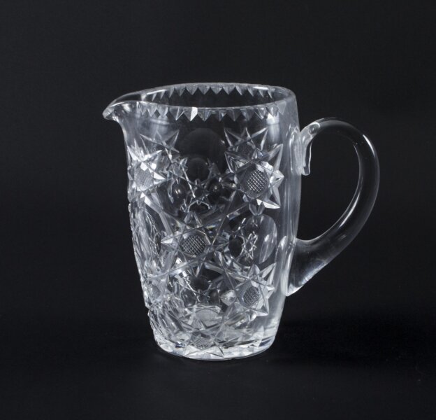 Vintage Cut Glass Crystal Jug Brierley Circa 1960 | Ref. no. 07457a | Regent Antiques