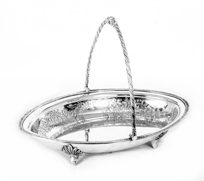 Antique Victorian Silver Plated Fruit Basket James Deakin | Ref. no. 07575 | Regent Antiques