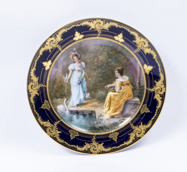 Antique Vienna Porcelain Cabinet Plate W. Schindler C1880 | Ref. no. 07600 | Regent Antiques