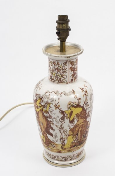 Vintage Italian Art Nouveau Porcelain Table Lamp | Ref. no. 07708 | Regent Antiques