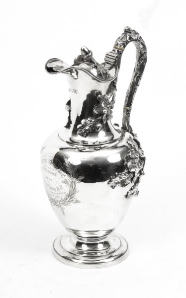 Antique Victorian Sterling Silver Claret Jug | Stephen Smith & William Nicholson | Ref. no. 07820 | Regent Antiques