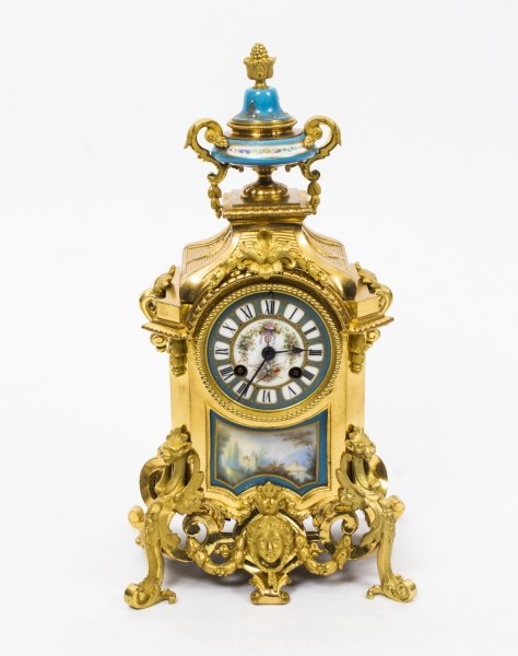 Antique French Sevres Porcelain Ormolu Mantel Clock c.1870 | Ref. no. 07847 | Regent Antiques