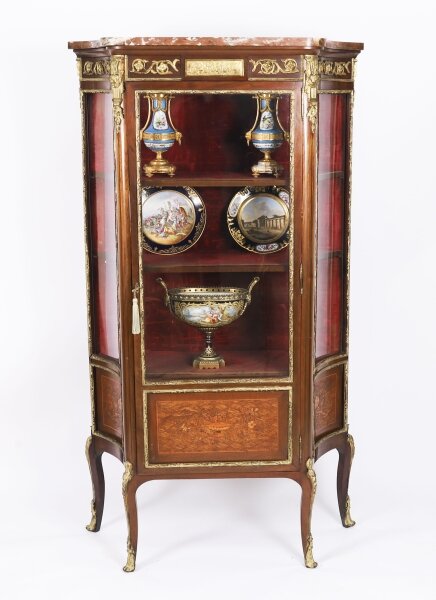 Antique French Louis Revival Parquetry Display Cabinet C1870  19th C | Ref. no. 07854x | Regent Antiques